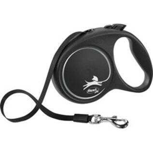Flexi Flexi - Black Design - Tape Zwart Medium - 5 Meter