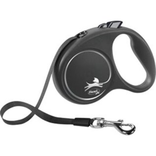 Flexi Flexi - Black Design - Tape Zwart 5 Meter - Small