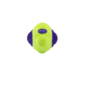 KONG KONG - Airdog - Squeaker Knobby Ball - Medium
