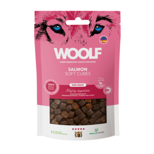 Woolf Woolf - Soft Cubes - Salmon (monoprotein) - 100g