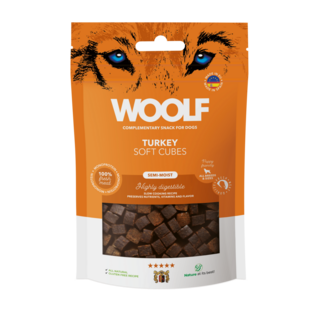 Woolf Woolf - Soft Cubes Kalkoen - 100gr