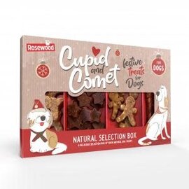 Rosewood Cupid & Comet Natur-Leckerli-Box – 175 g