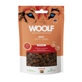 Woolf Woolf - Soft Cubes - Beef (monoprotein) - 100gr
