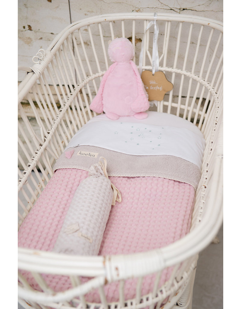 Koeka Baby Crib Blanket Oslo Baby Pink Pebble Thilo