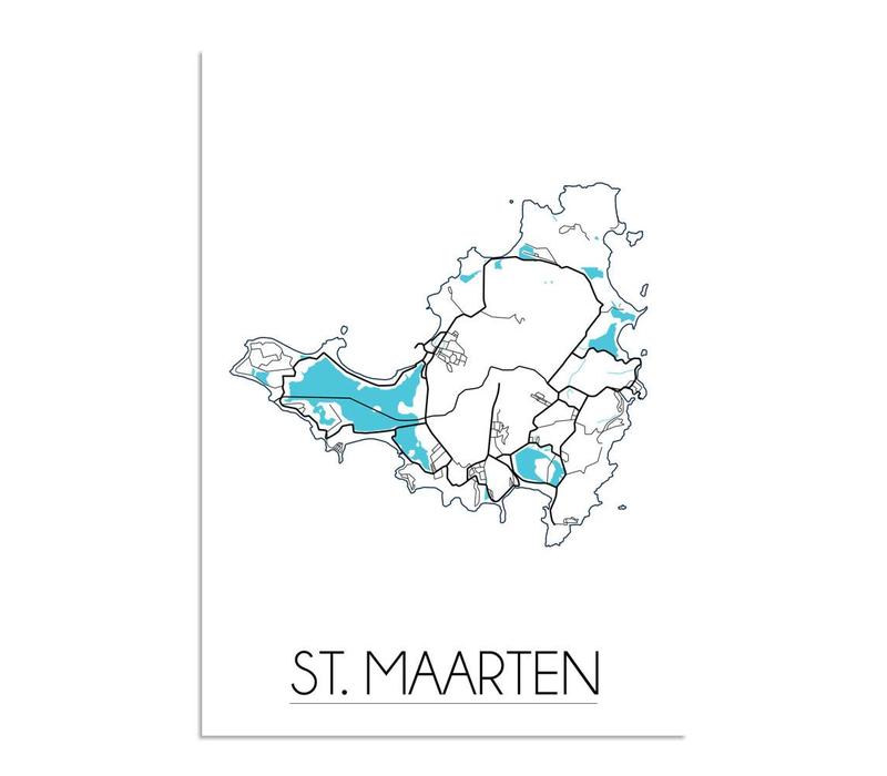 St. Maarten Map Poster