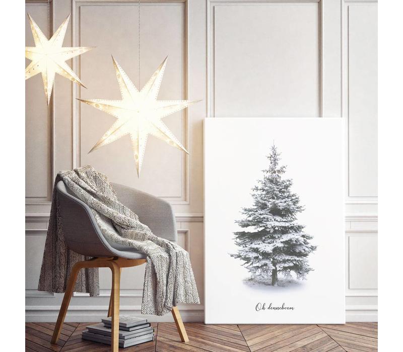 Weihnachtsbaumposter - Frohe Weihnachten - Weihnachtsposter - Innenposter - Wanddekoration - Weihnachtsbaum