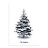 Weihnachtsbaumposter - Frohe Weihnachten - Weihnachtsposter - Innenposter - Wanddekoration - Weihnachtsbaum