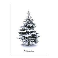Weihnachtsbaumposter - Frohe Weihnachten - Weihnachtsposter - Innenposter - Wanddekoration - Weihnachtsbaum