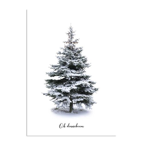 Oh Denneboom kerstboom poster - Kerst poster - Kerstboom 