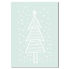 Weihnachtsbaum - Handgezeichnet - Weihnachtsposter - Innenposter - Wanddekoration - Textposter - Minze
