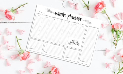 Stationery love: to do's + lijstjes + agenda = weekplanner!