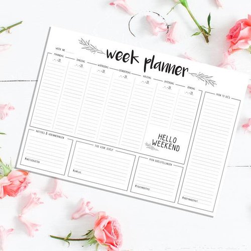 Stationery love: to do's + lijstjes + agenda = weekplanner!