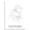 DesignClaud Gilze en Rijen Plattegrond poster