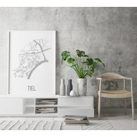 Tiel Plattegrond poster