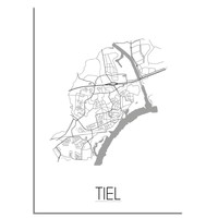 Tiel Plattegrond poster