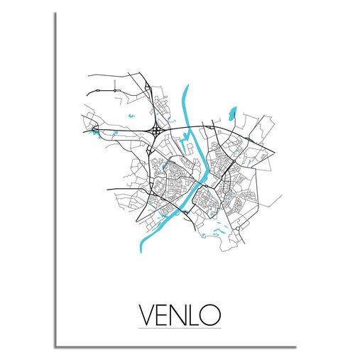 Venlo Plattegrond poster 