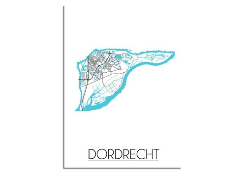 DesignClaud Dordrecht Plattegrond poster