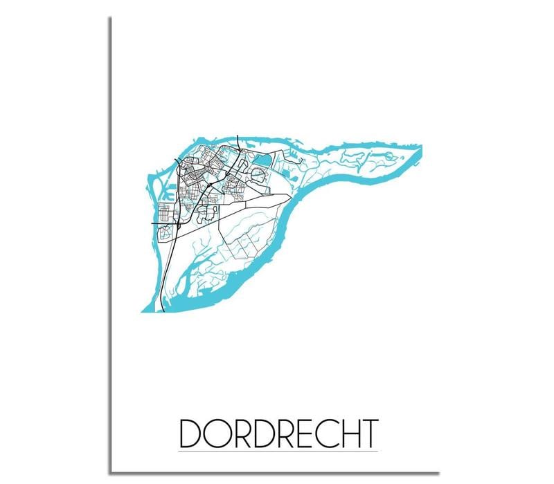 Dordrecht Plattegrond poster