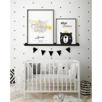 Birth Poster Yellow - City Map - Place of Birth