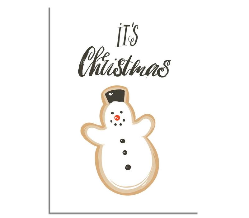 WeihnachtsPlakat Schneemann - Weihnachtsdekoration Buntes