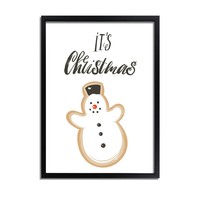 WeihnachtsPlakat Schneemann - Weihnachtsdekoration Buntes