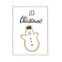 WeihnachtsPlakat Schneemann - Weihnachtsdekoration Buntes