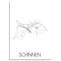 Schinnen Plattegrond poster