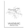 Valkenburg aan de Geul Plattegrond poster