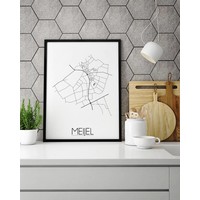 Meijel Plattegrond poster