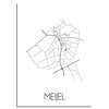 Meijel Plattegrond poster