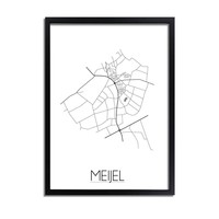 Meijel Plattegrond poster