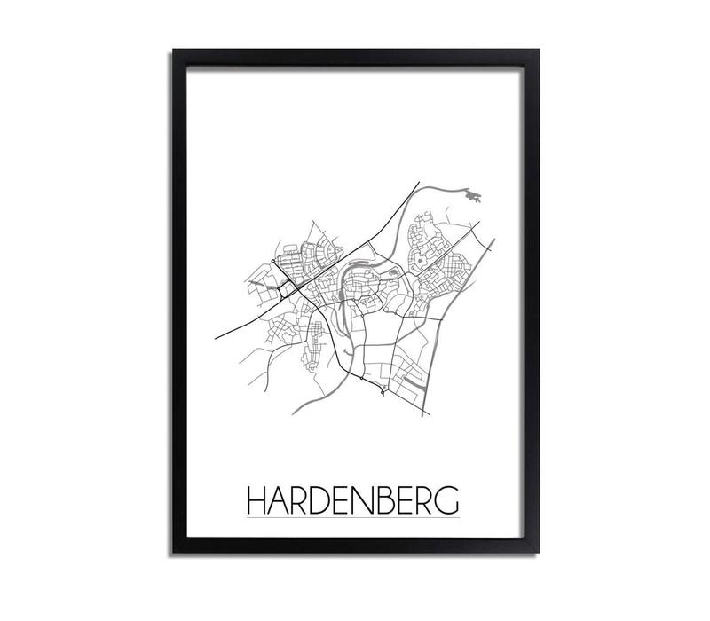 Hardenberg Plattegrond poster