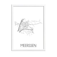 Meerssen Plattegrond poster