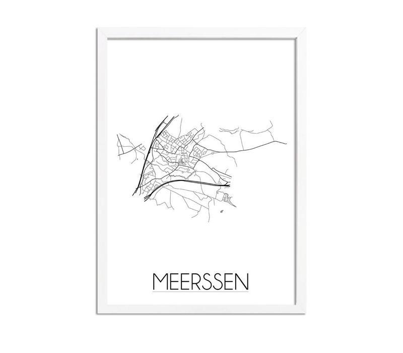 Meerssen Plattegrond poster