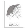 Lelystad Plattegrond poster