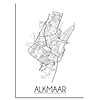 Alkmaar Plattegrond poster