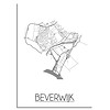 Beverwijk Plattegrond poster