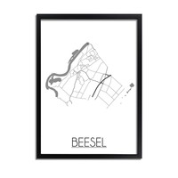 Beesel Plattegrond poster