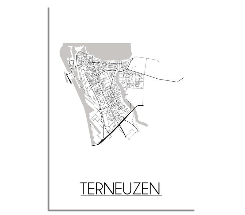 Terneuzen Plattegrond poster