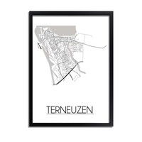 Terneuzen Plattegrond poster