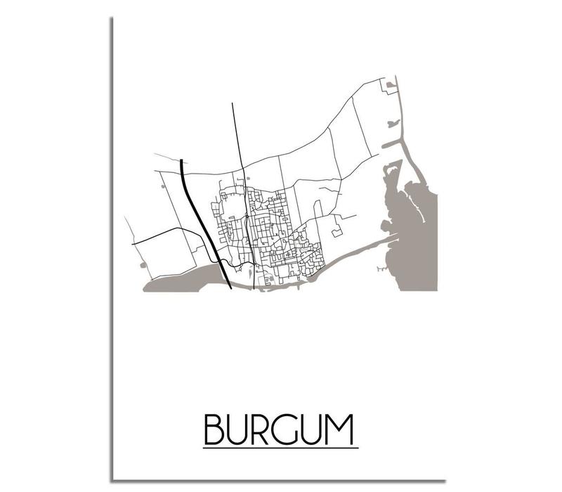 Burgum Plattegrond poster