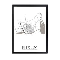 Burgum Plattegrond poster