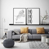Oegstgeest Stadtplan-poster - Weiß Schwarz Grau