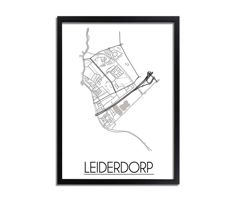 Leiderdorp Plattegrond poster