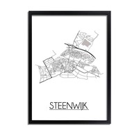 Steenwijk Plattegrond poster