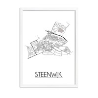 Steenwijk Plattegrond poster