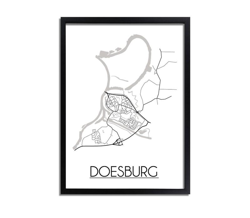 Doesburg Plattegrond poster