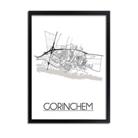 Gorinchem Plattegrond poster