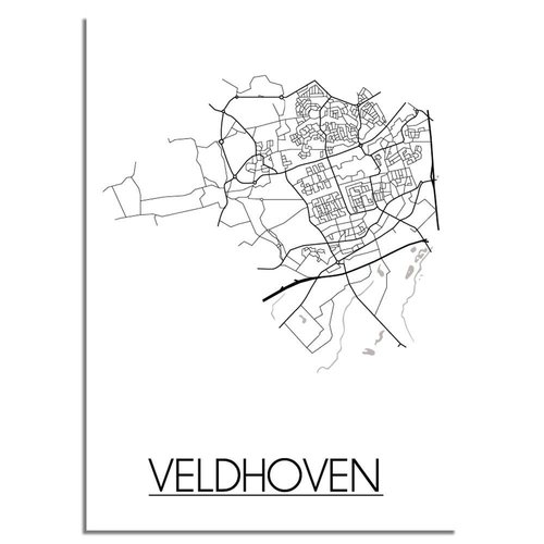 Veldhoven Plattegrond poster 