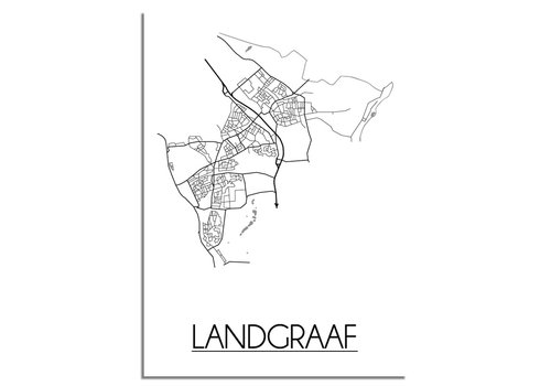DesignClaud Landgraaf Stadtplan-poster